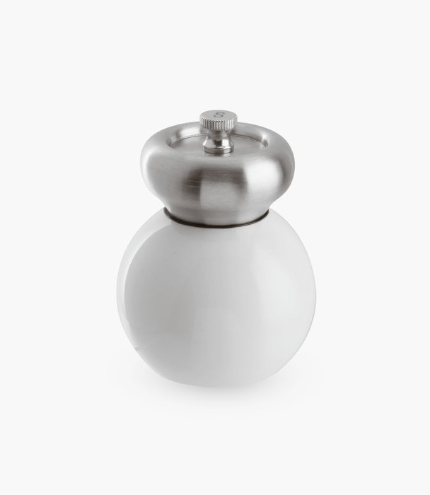Salt Mill S/Steel Acrylic White Gloss 10cm