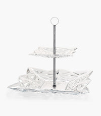 Pyramid Crystal Two-Tier Plate 30.5cm