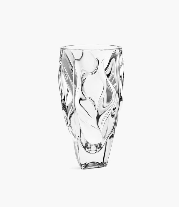 Bamboo Crystal Round Vase 30cm