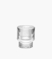 طقم كاسات تودو مودو زجاجية مخططة بقاعدة سميكة - عدد 6