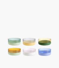 Unameta’ Borosilicate Glass Bowls – Set of 6, Milk Finish