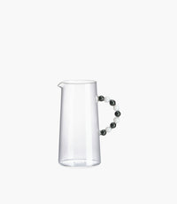 Collier Clear Borosilicate Pitcher – White & Grey Handle