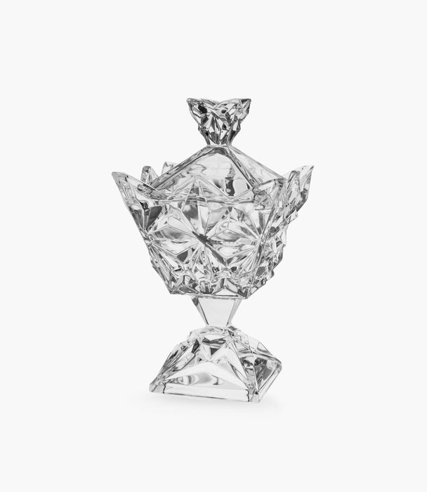 Pyramid Crystal Footed Big Box 28cm