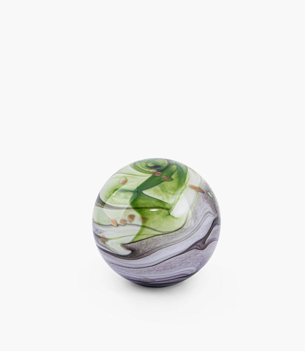 Murano Ball Mother Earth Green 20x19.5cm - Roomours