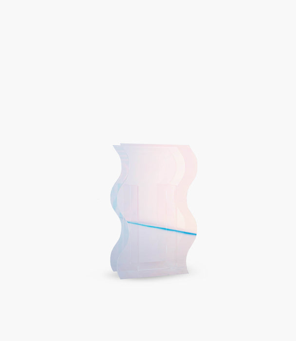 Oliver Iridescent Large Vase - Clear - Roomours