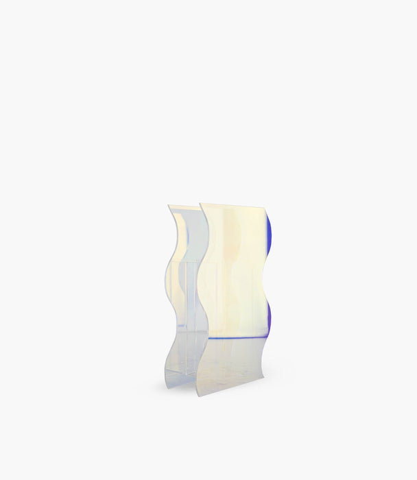 Oliver Iridescent Large Vase - Clear - Roomours