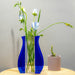 Oliver Acrylic Vase - Clear & Blue - Roomours