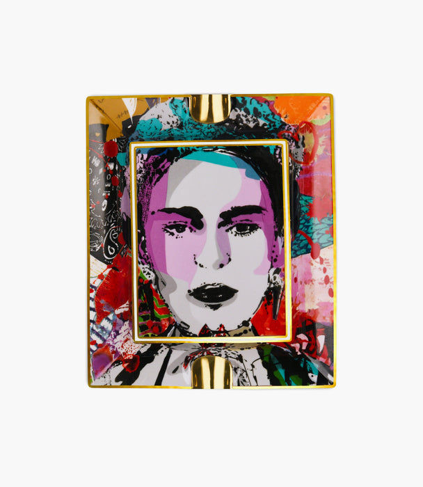 Street Art Porcelain Ashtray - Frida