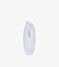 Resin Leather Vase Large White 91cm