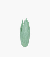 Resin Leather Vase Large Green 91cm