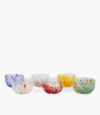 Elenoire Cup Carmen Flame W/Color Flakes S/6