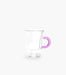 Clear Handle Pink Tea Cup S/2 100mL - Roomours