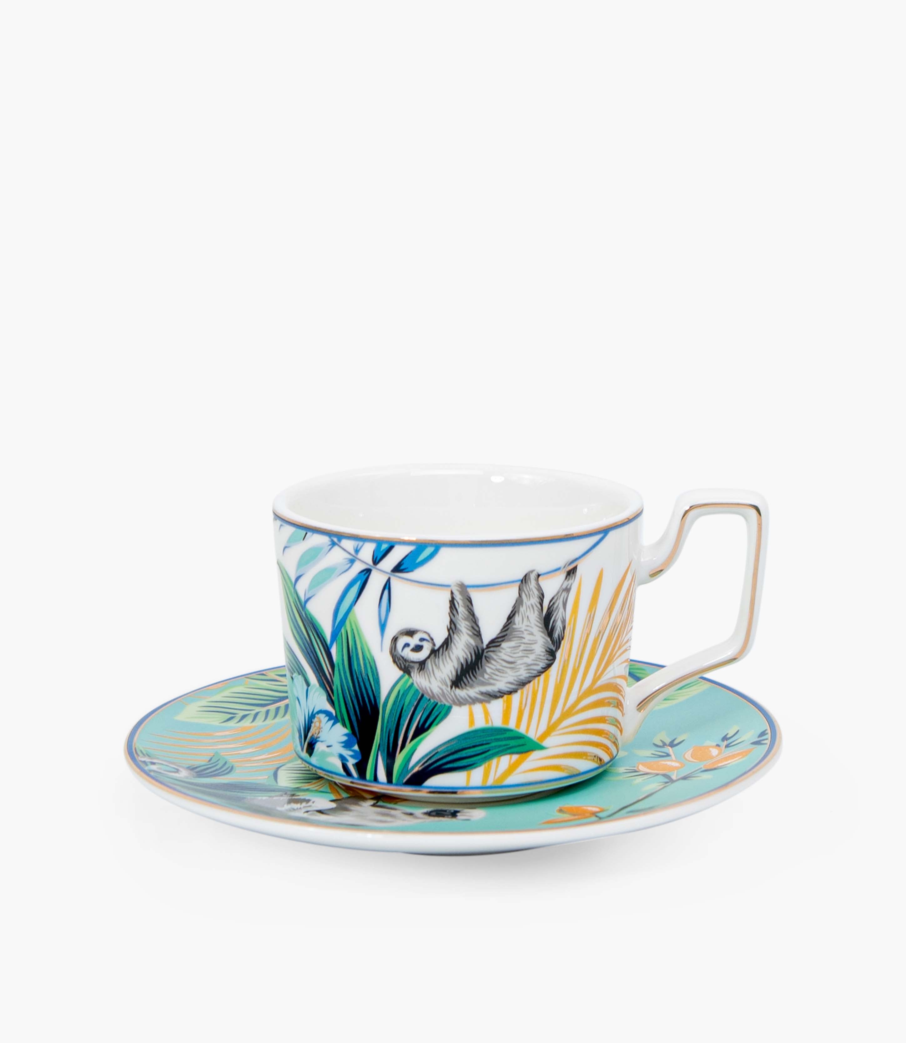 Jungle Coffee Cup W/Saucer 220mL