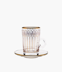 Bonton Gold Tea Cup w/Saucer 120mL S/6