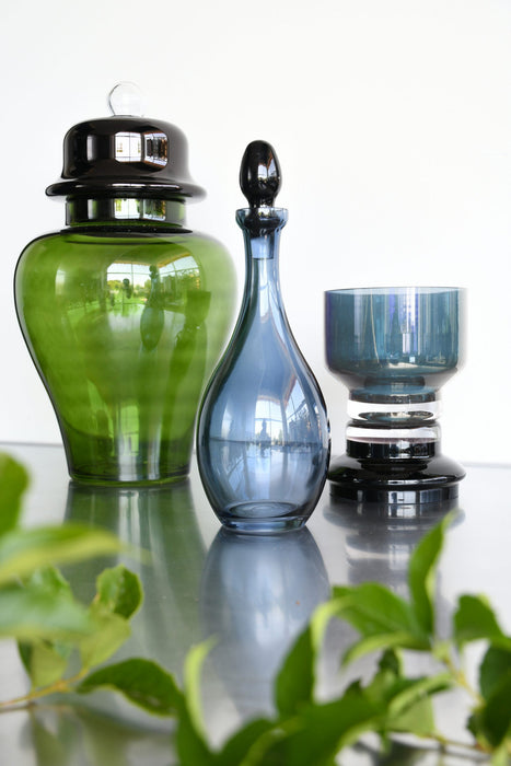 Vesti La Tavola Glass Bottle/Carafe - Fashion Blue