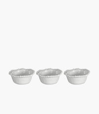 Joke Table & Kitchen White Melamine Set 3 Small Bowls