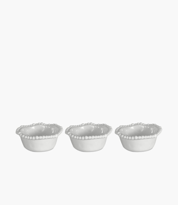 Joke Table & Kitchen White Melamine Set 3 Small Bowls