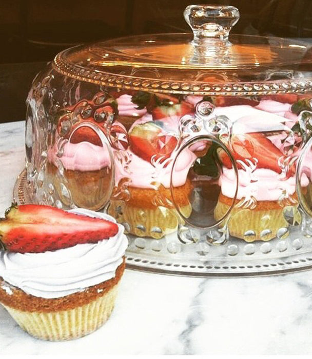 Baroque & Rock Clear Acrylic Cake Platter Diam. 32 Cm