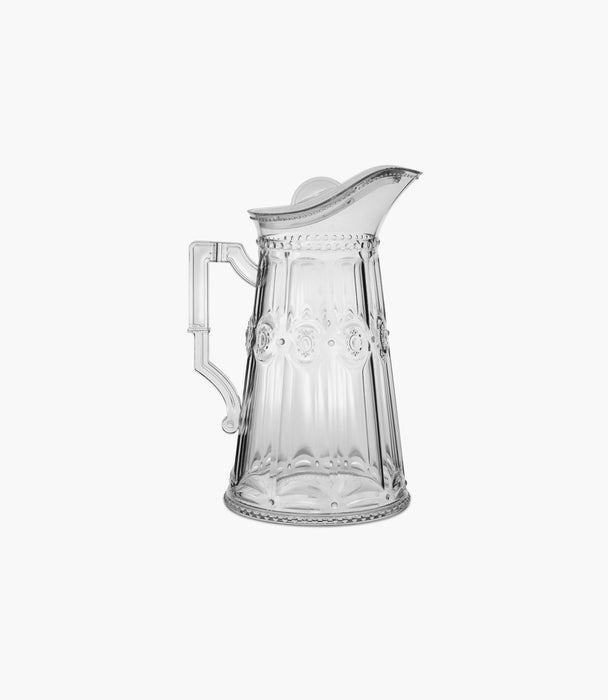 Baroque & Rock Acrylic Pitcher- Clear