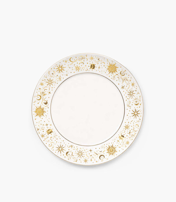 قاعدة صحون سيليستيال زجاجية بزخارف ذهبية