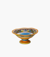 Trinacria Porcelain Small Fruit Bowl With Stand - Roomours