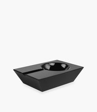 Kiyara Crystal Glass Ashtray Black 20x13x5cm