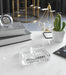 Kiyara Crystal Glass Ashtray Clear 13.5x13.5x3.5cm - Roomours