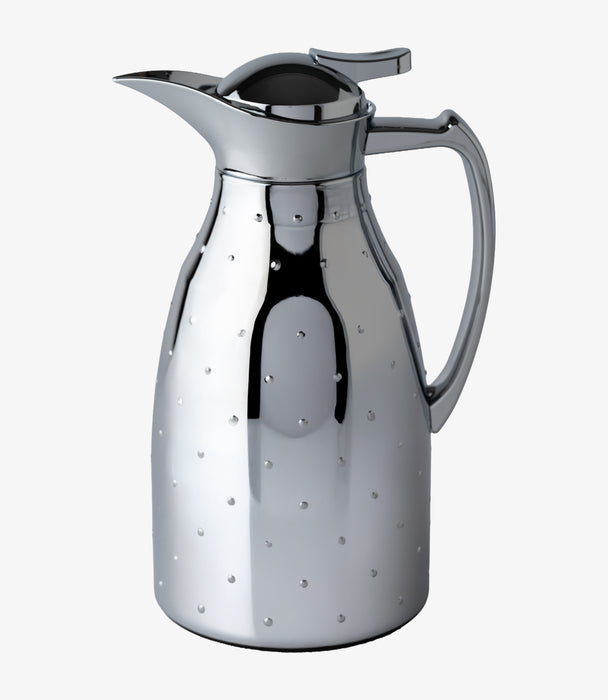 Dot Thermos Silver Body & Handle 1L