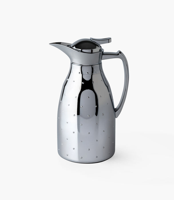 Dot Thermos Silver Body & Handle 1L