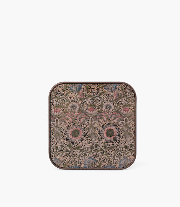 Tapestry Floral Coaster S/4, 11*11*3cm