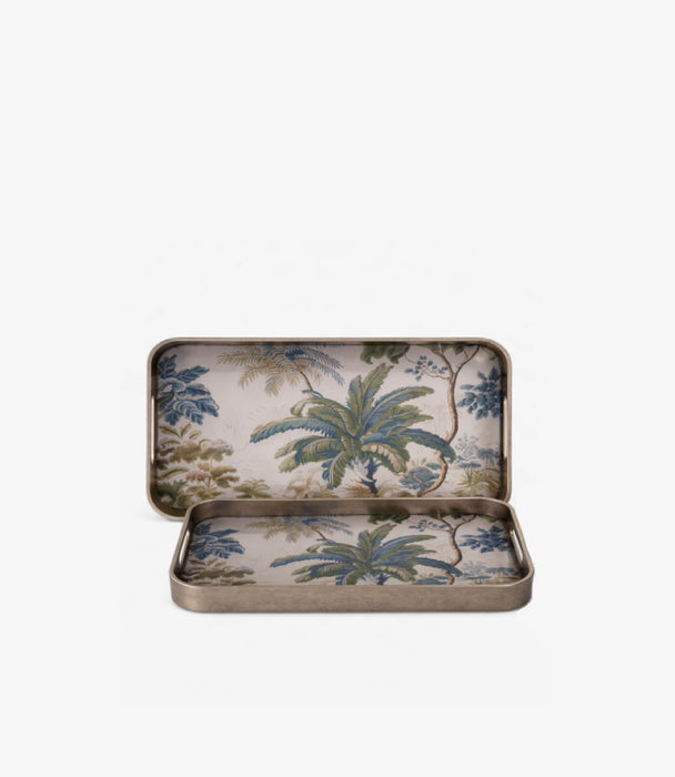Paradise Tree Rectange tray S/2, 32.5*50.7*4.5cm, 27*42.5*4.
