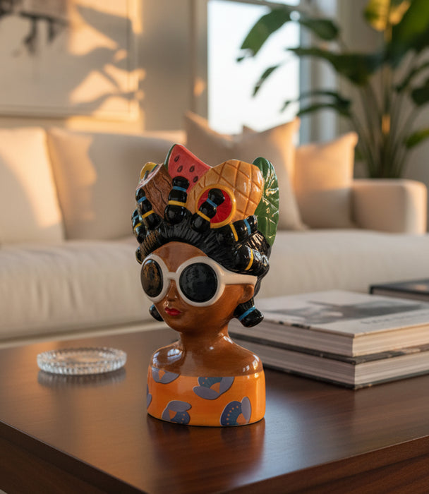 Isla Ida Figure Vase Dolomite 9.5*8.5*19cm