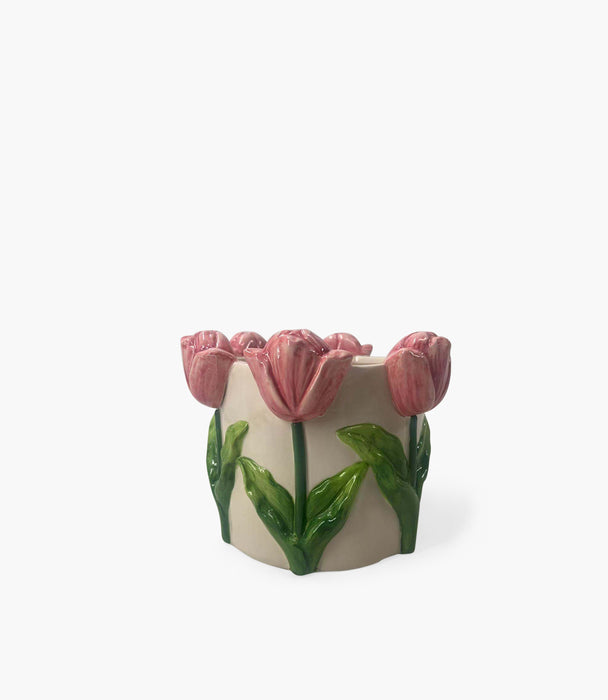 Tulip Dolomite Pot S 16.7*15.5*13cm
