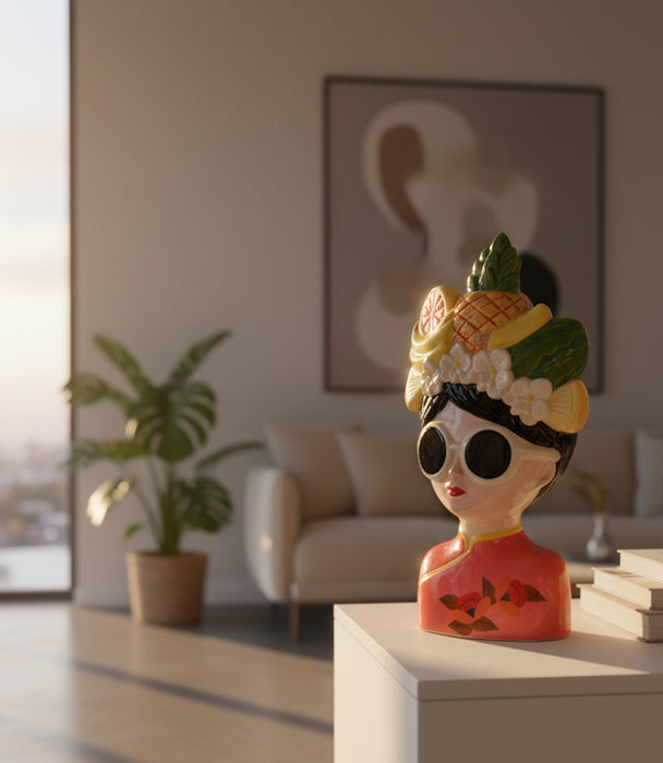 Isla Ida Figure Vase Dolomite 10*8.5*18cm