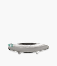 Dogal Tas Oval Tray In Green Stone 23 x 43cm