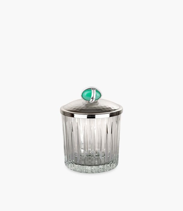 Dogal Tas Chocolate Box In Green Stone R: 14cm, H: 14cm