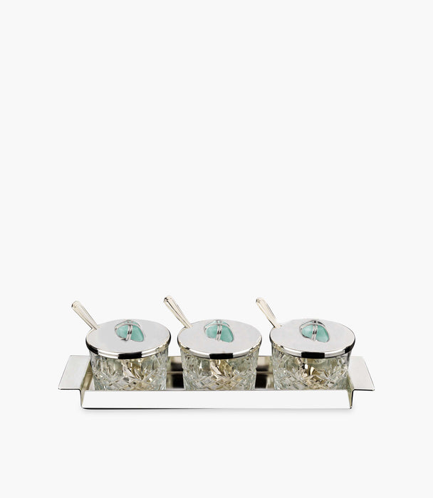 Dogal Tas Jam Box In Green Stone 8 x 31cm