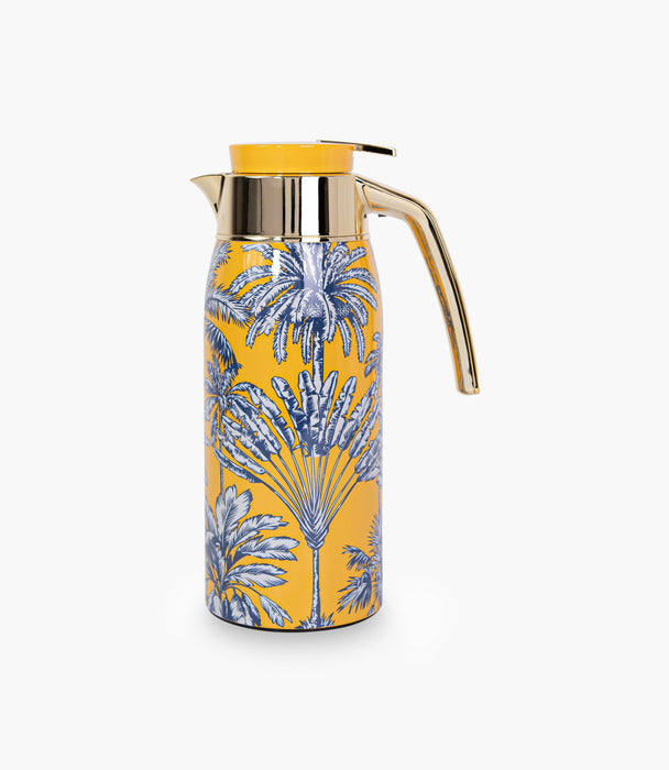 Summer Palm Yellow Thermos - Main Image