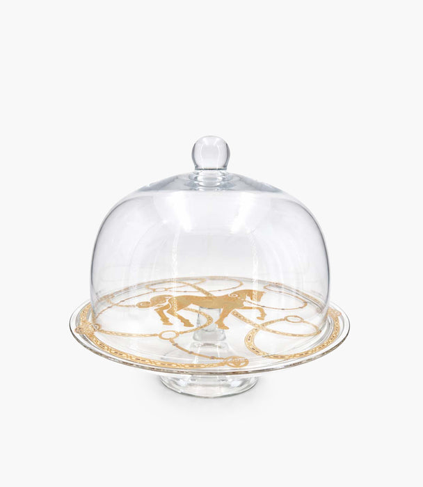 Equine Footed plate and Dome 24cm