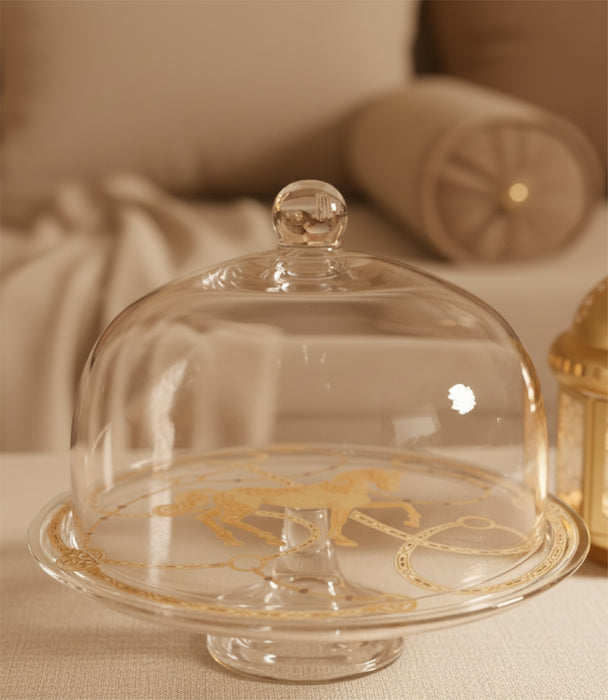 Equine Footed plate and Dome 24cm