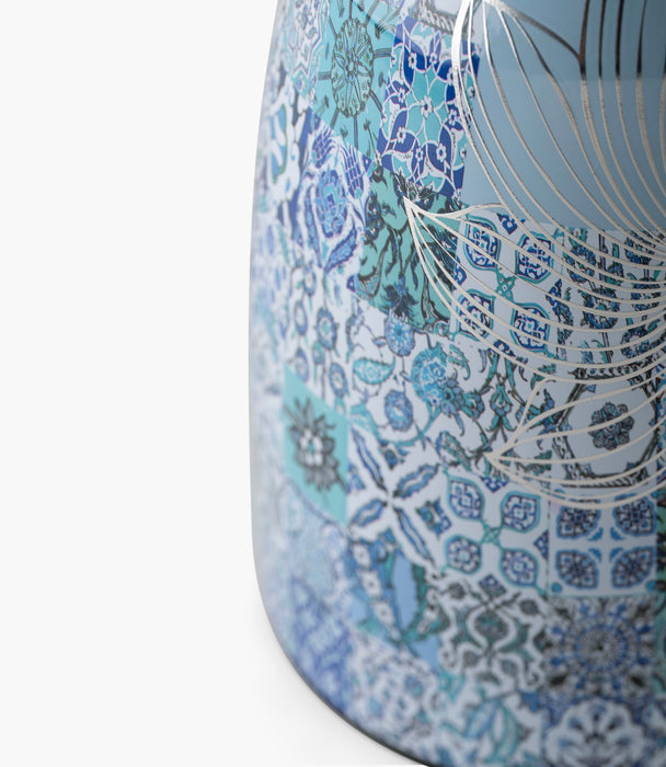 ترمس بلو تايلز ستانلس ستيل بزخارف ملونة - 0.75 لتر