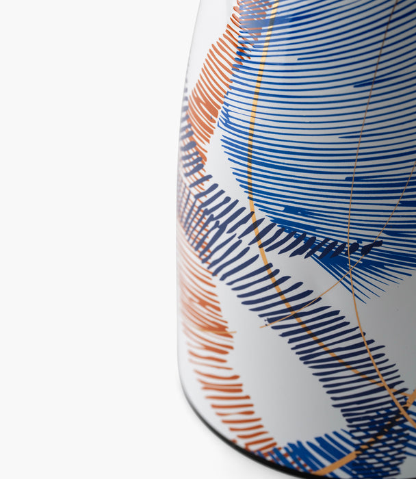 ترمس شرق ستانلس بنقوش ملونة - 0.75 لتر