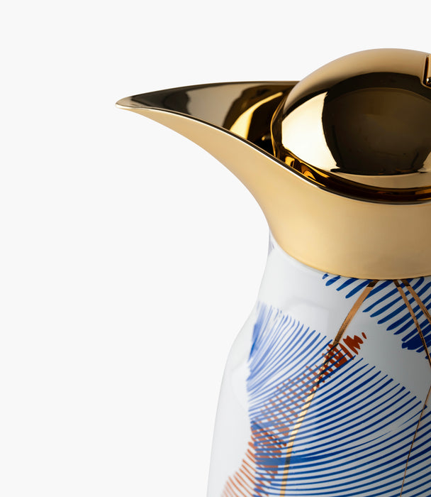 ترمس شرق ستانلس بنقوش ملونة - 0.75 لتر