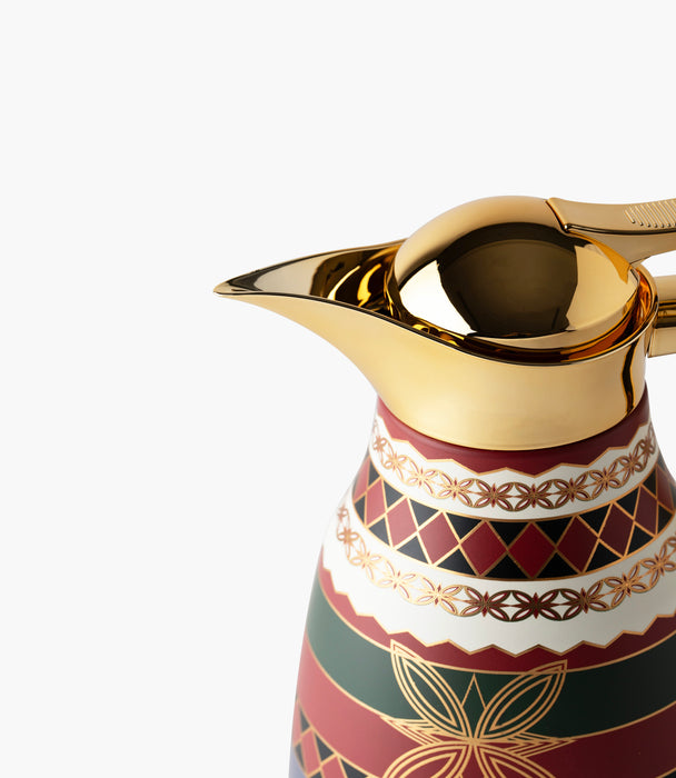 ترمس واسيم ستانلس ستيل بزخارف هندسية كلاسيكية - 0.75 لتر