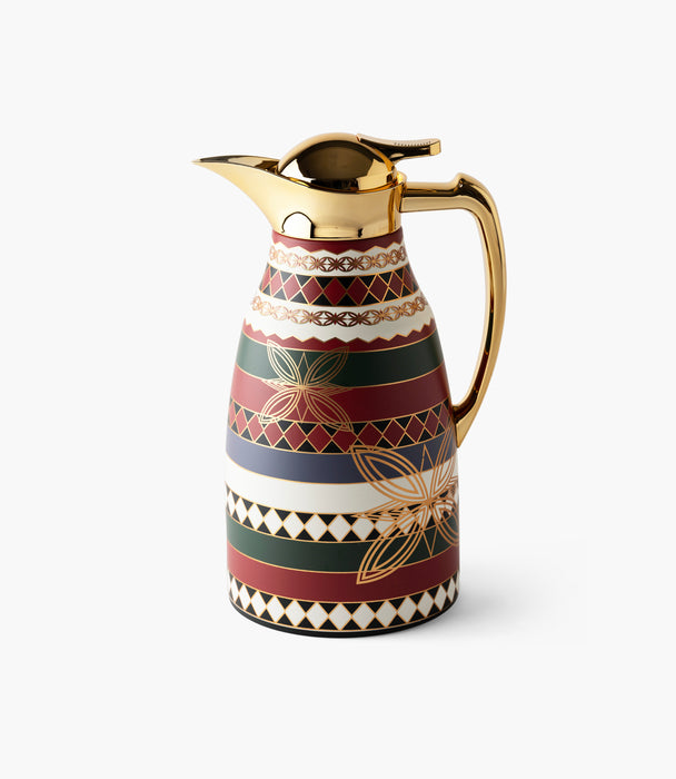 ترمس واسيم ستانلس ستيل بزخارف هندسية كلاسيكية - 0.75 لتر