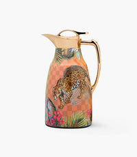 Leopard Gold Thermos 1L