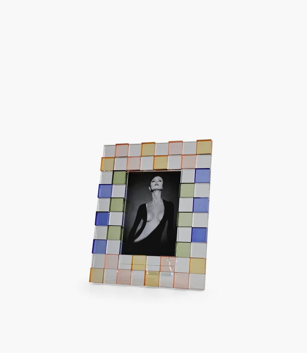 Mosaic Photo Frame Multicolor 10x15cm