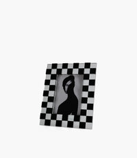 إطار صورة موزاييك كريستالي أسود وأبيض - 13×18 سم