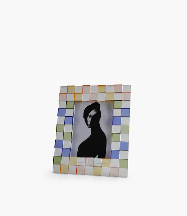 إطار صورة موزاييك كريستالي ملون - 13×18 سم