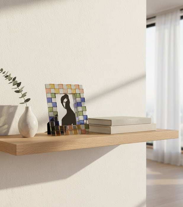 إطار صورة موزاييك كريستالي ملون - 13×18 سم